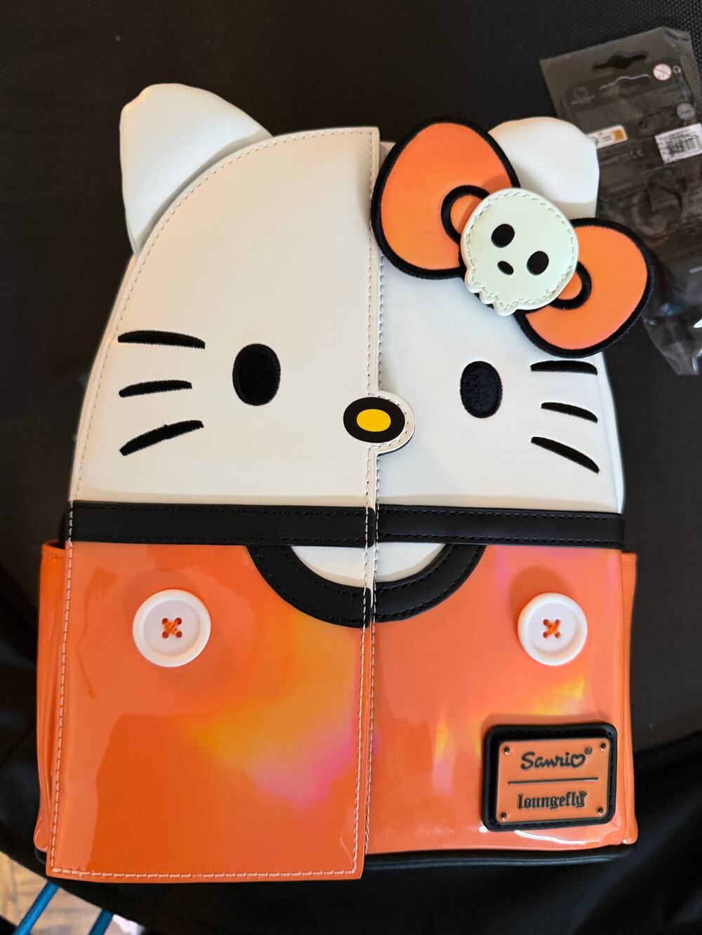 Hello Kitty Loungelfy Hallween Backpack and keychain NYCC 2024 Exclusive! BNWT